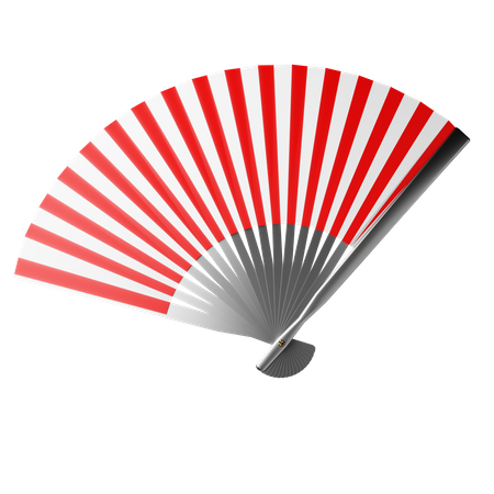 Japanese Sensu Fan  3D Icon