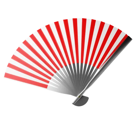 Japanese Sensu Fan  3D Icon