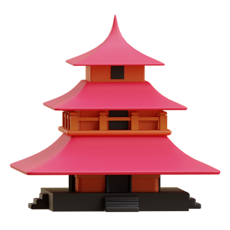 Japanese Tample  3D Icon