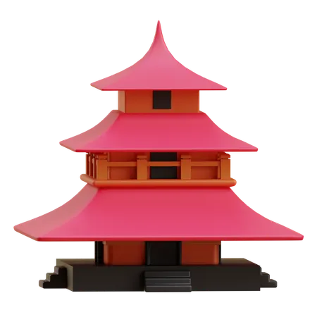 Japanese Tample  3D Icon