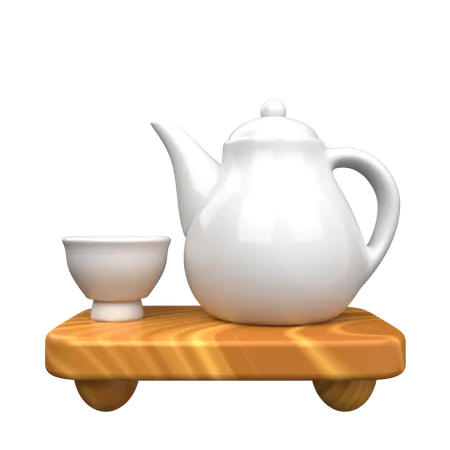 Japanese Tea Pot  3D Icon