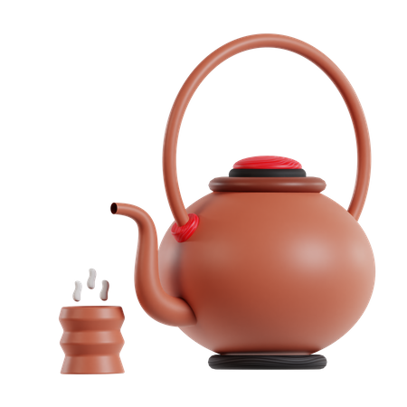 Japanese Tea Pot  3D Icon