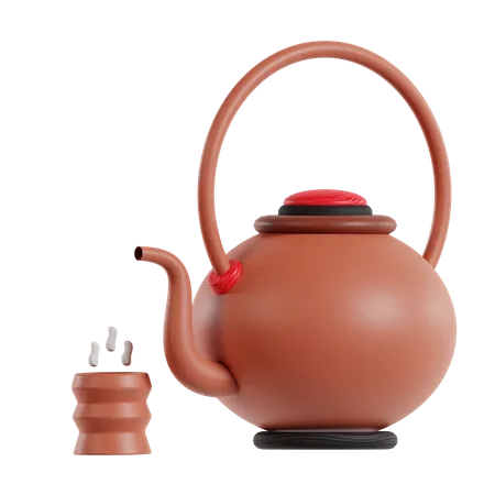 Japanese Tea Pot  3D Icon