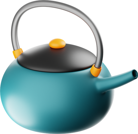 Japanese Teapot  3D Icon