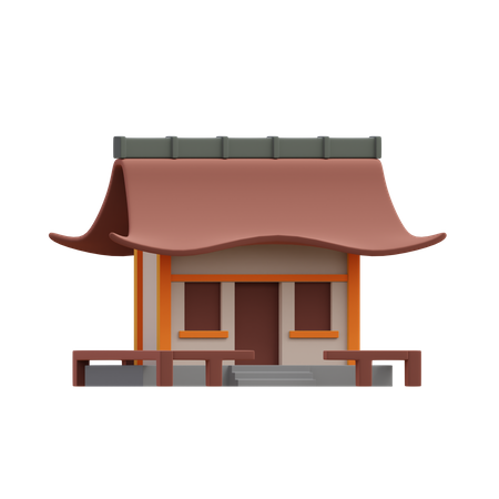 Japanese Temple  3D Icon