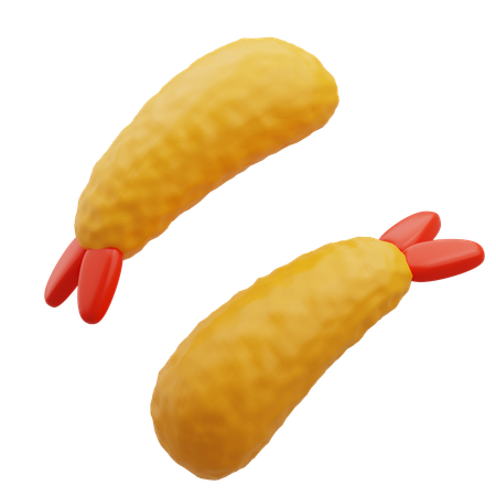 Japanese Tempura  3D Icon