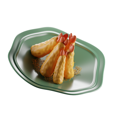 Japanese Tempura  3D Icon