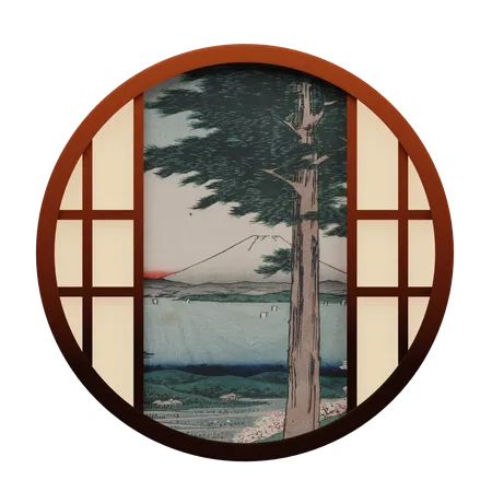 Japanese Window  3D Icon