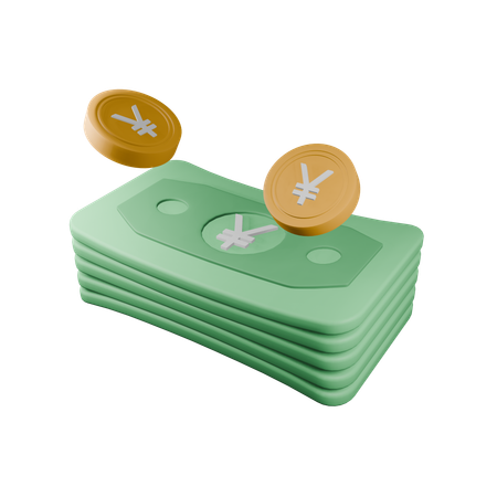 Japanese yen  3D Icon