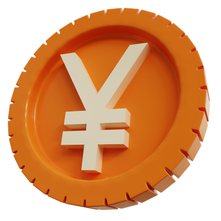 Japanese Yen Coins  3D Icon