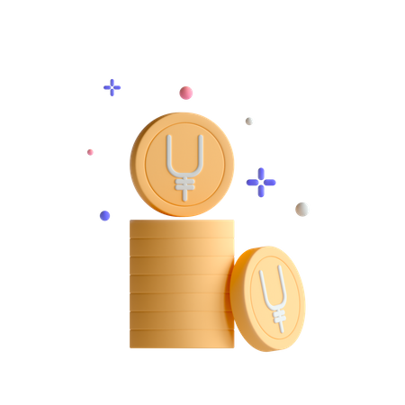 Japanese Yuan  3D Illustration