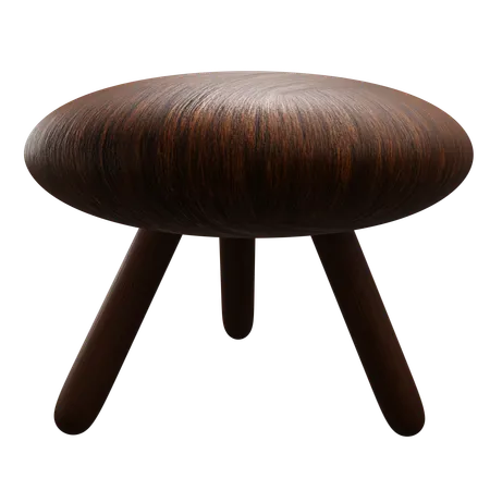 Japanesse Style Wooden Chair  3D Icon