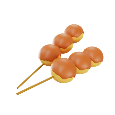 Japanischer Dango  3D Icon