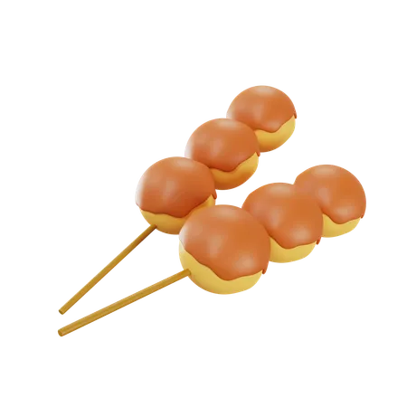 Japanischer Dango  3D Icon