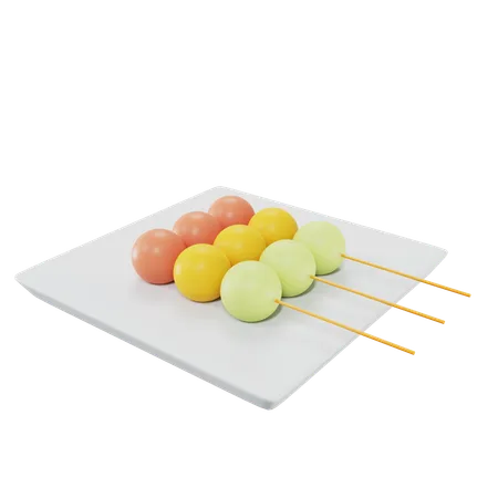 Japanischer Dango  3D Icon