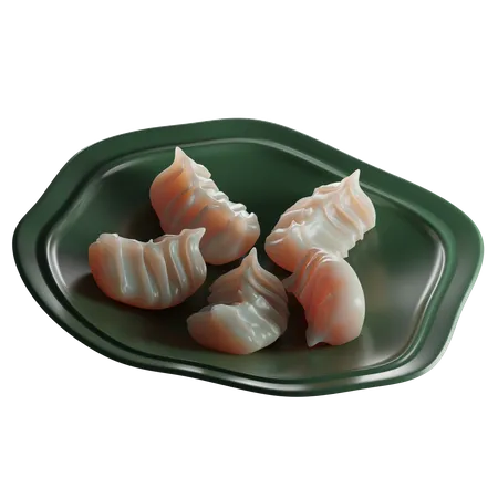 Japanisches Gyoza  3D Icon