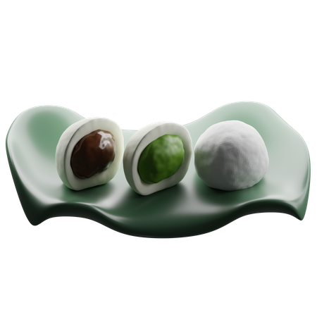 Japanischer Mochi  3D Icon