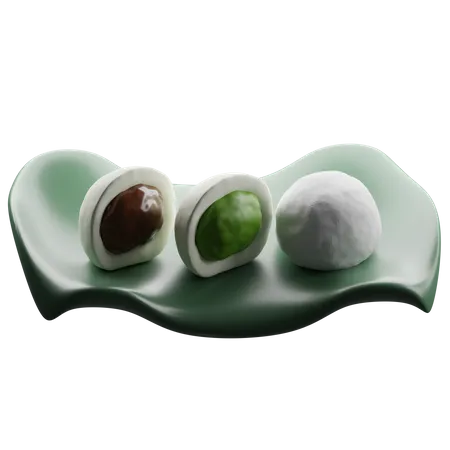 Japanischer Mochi  3D Icon