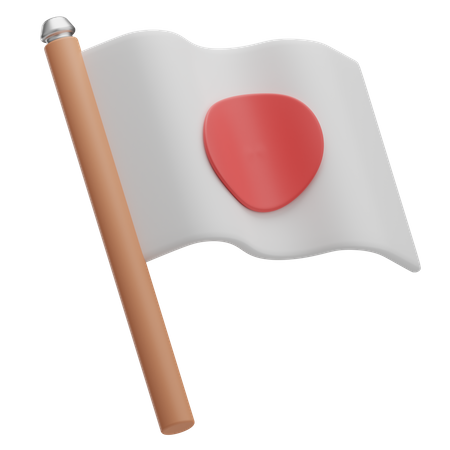 Japanische flagge  3D Icon