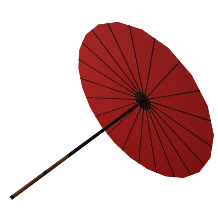 Japanischer Regenschirm  3D Icon