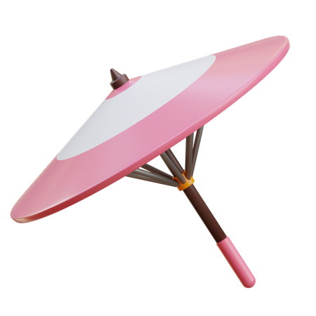 Japanischer Regenschirm  3D Icon