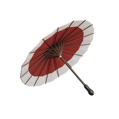 Japanischer Regenschirm  3D Icon