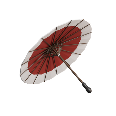 Japanischer Regenschirm  3D Icon