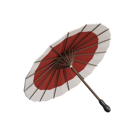 Japanischer Regenschirm  3D Icon