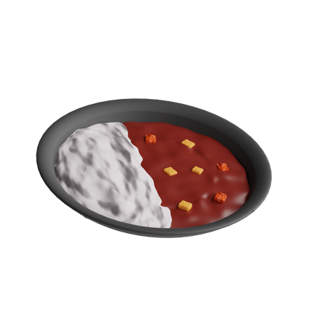 Japanisches Curry  3D Icon