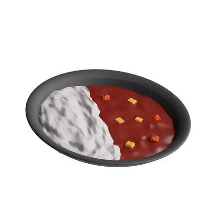 Japanisches Curry  3D Icon