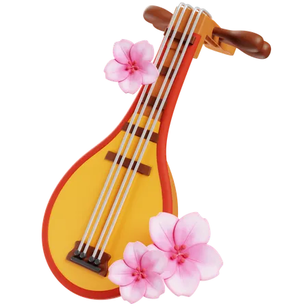 Japanisches Musikinstrument  3D Icon