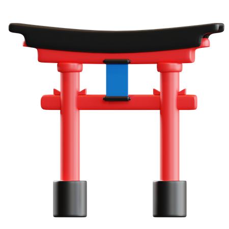 Japanisches tor  3D Illustration