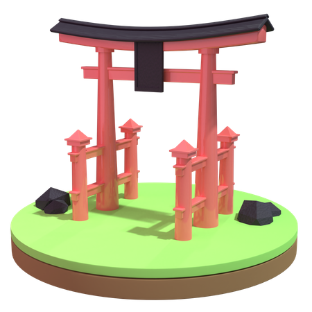 Japon  3D Illustration