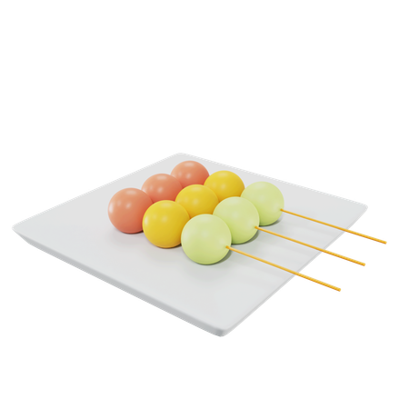 Dango japonês  3D Icon