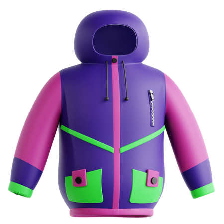 Jaqueta de esqui  3D Icon