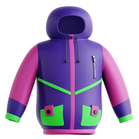 Jaqueta de esqui  3D Icon