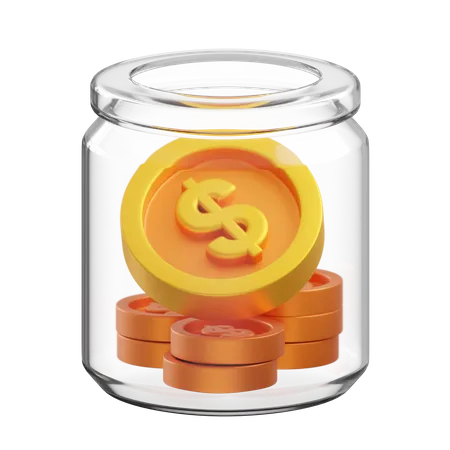 Pote de dinheiro  3D Icon