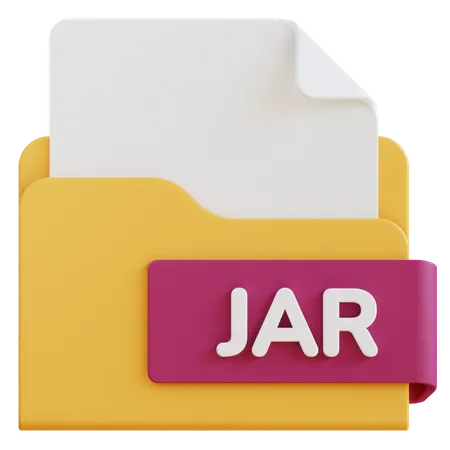 3 D Jar File Extension Folder 3D Icon
