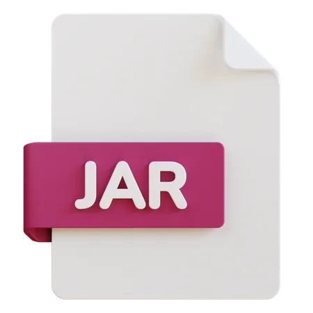 3 D Illustration Of Jar File Extension 3D Icon