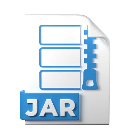JAR File Type 3 D Rendering On Transparent Background Ui UX Icon Design Web And App Trend 3D Icon
