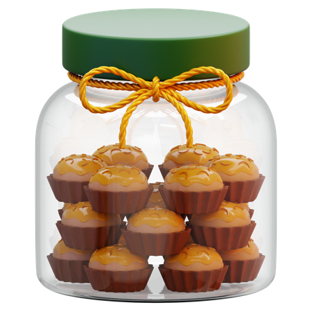 Jar Of Nastar Cakes  3D Icon