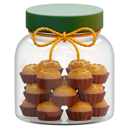 Jar Of Nastar Cakes  3D Icon