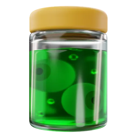 Jar With Eye  3D Icon