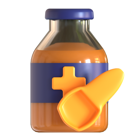 Jarabe medicinal  3D Icon