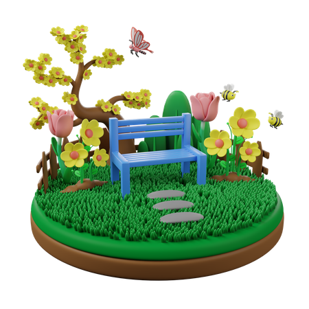 Jardim  3D Icon