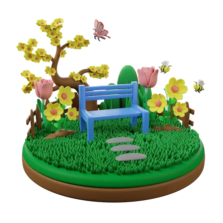 Jardim  3D Icon