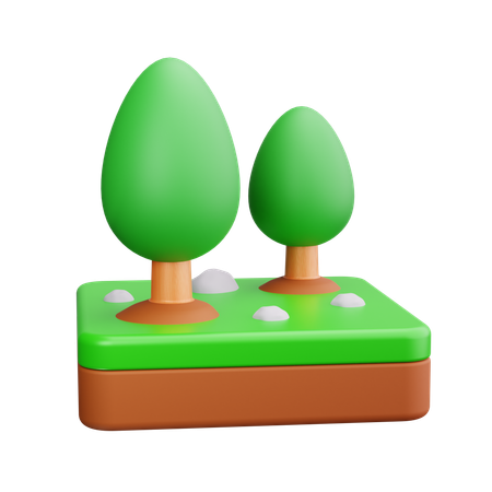 Jardín  3D Icon