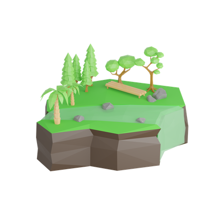 Jardín  3D Icon