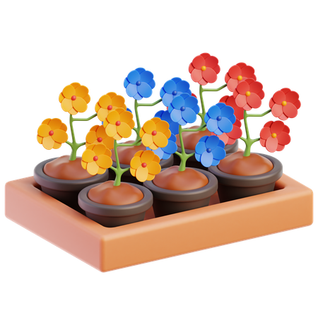 Jardin de fleurs  3D Icon