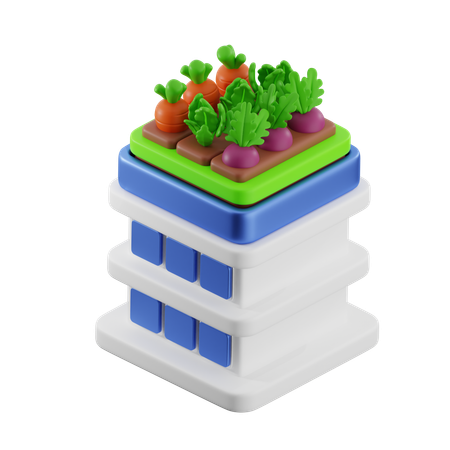 Jardin sur le toit  3D Icon